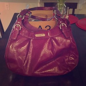 Purple Coach Handbag